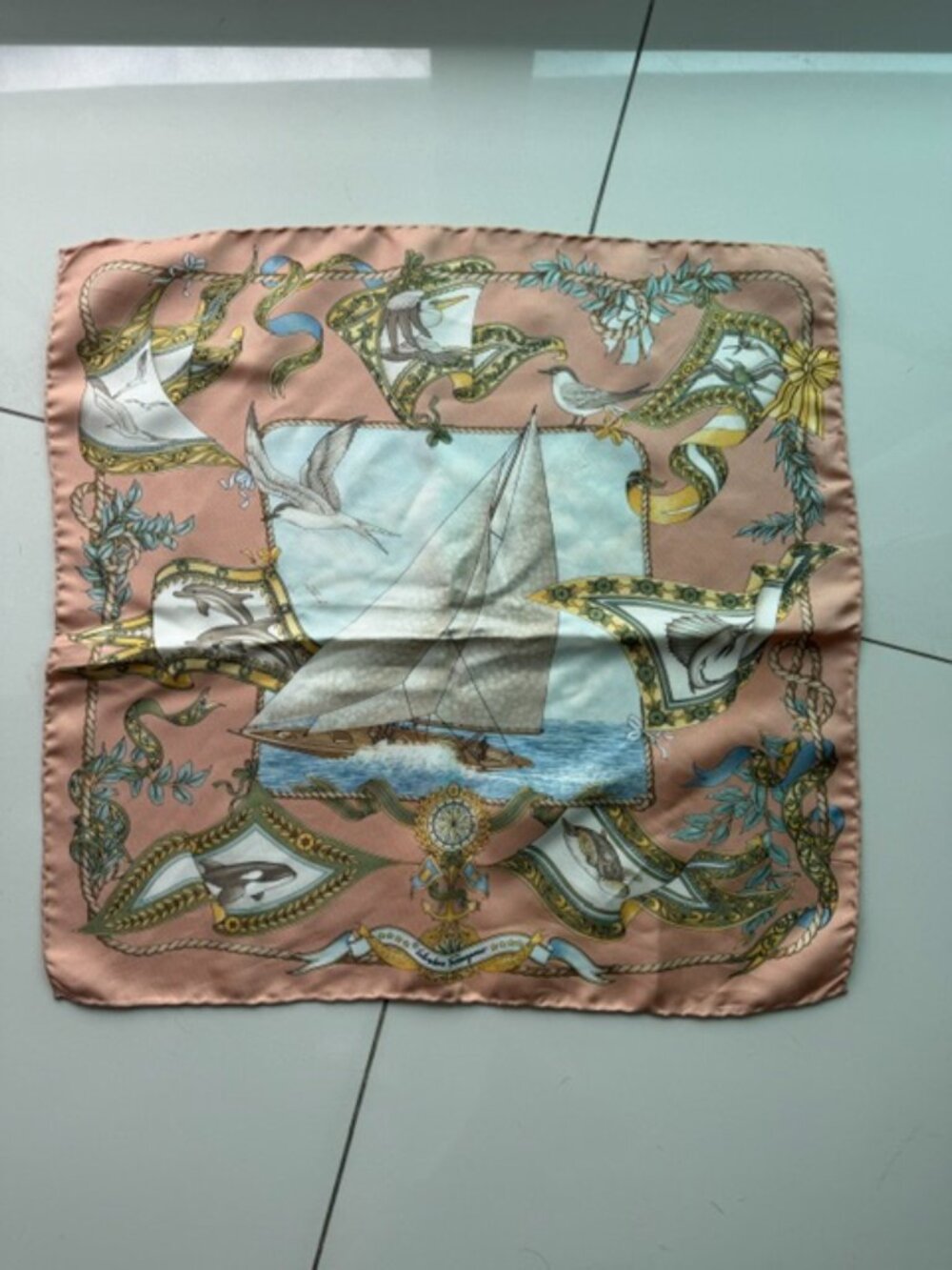Rare Gorgeous Silk Salvatore Ferragamo scarf